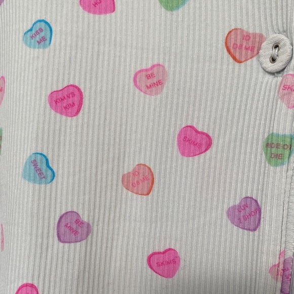 Skims Valentine Polka Dot Modal Pajama PJ Top - Picture 5 of 6